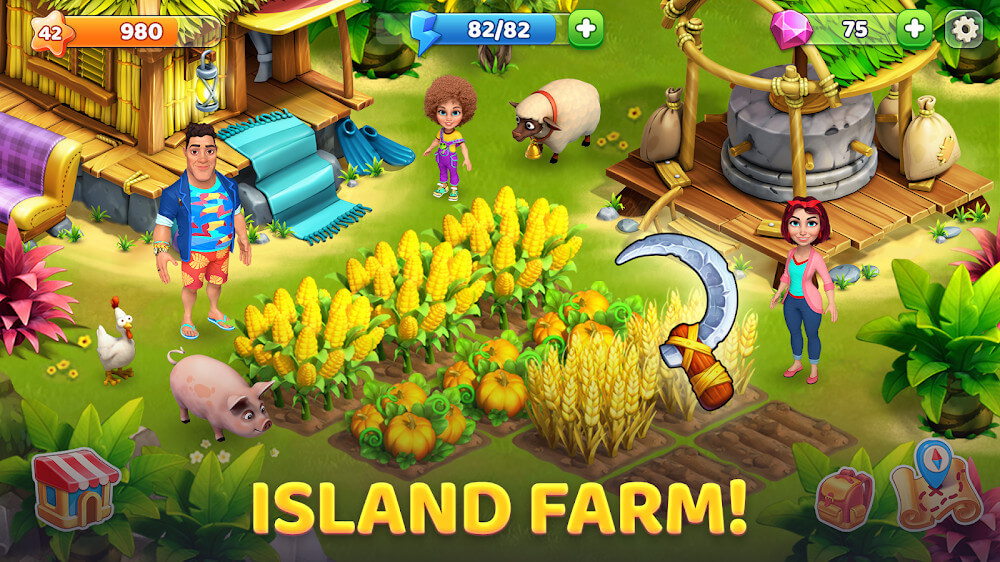 Bermuda Adventures Island Farm Free Mod Apk